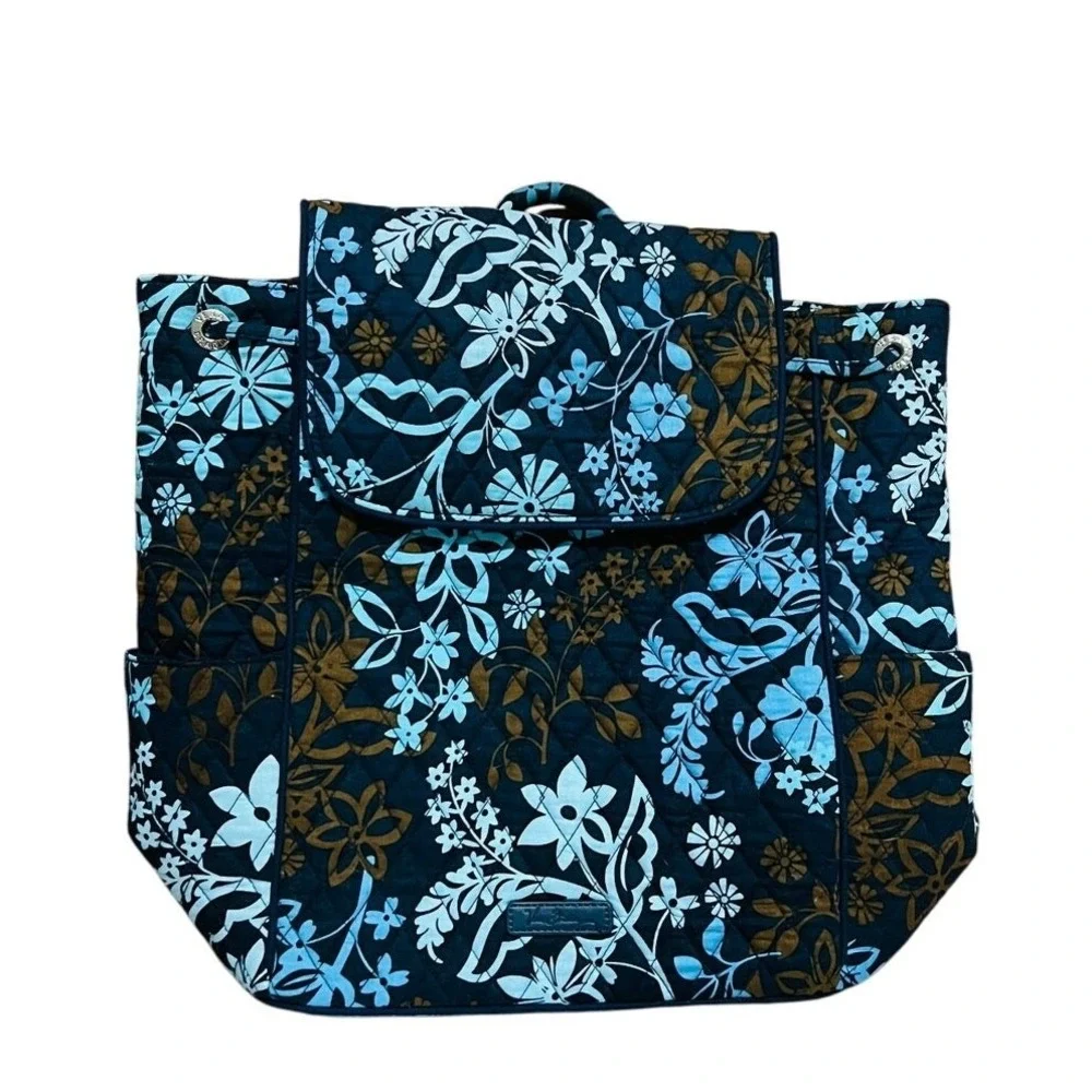 Vera Bradley Backpack Java Floral Drawstring